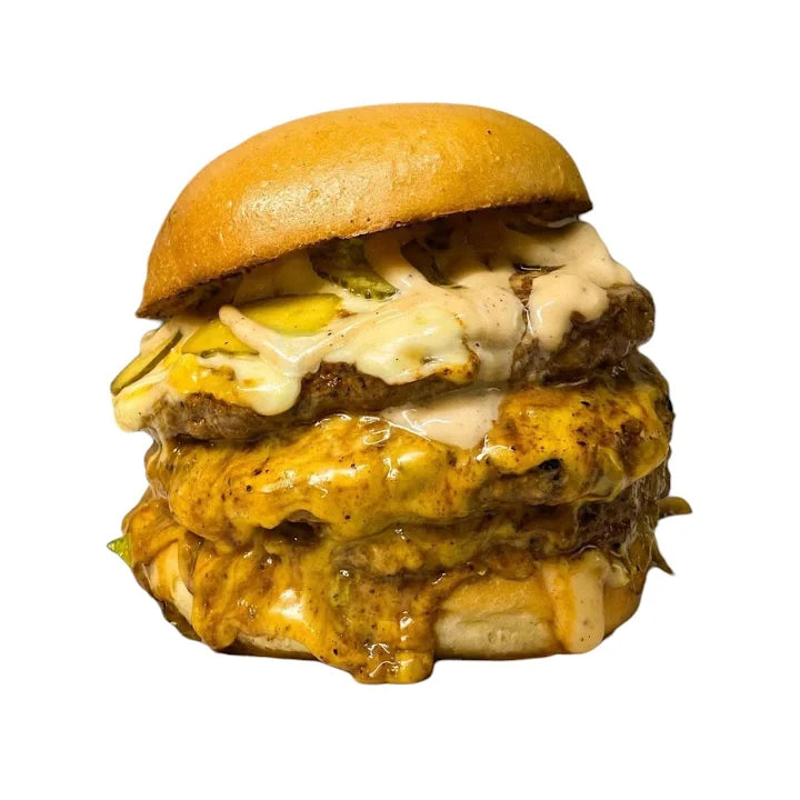 جبنة ثلاثية + بطاطا مقلية