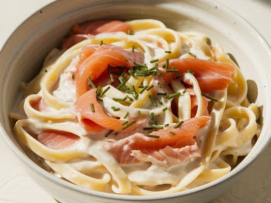 Pâtes au saumon